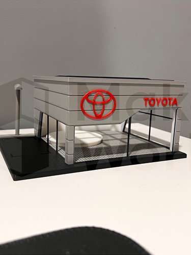 Toyota showroom diorama - toyota, 3d